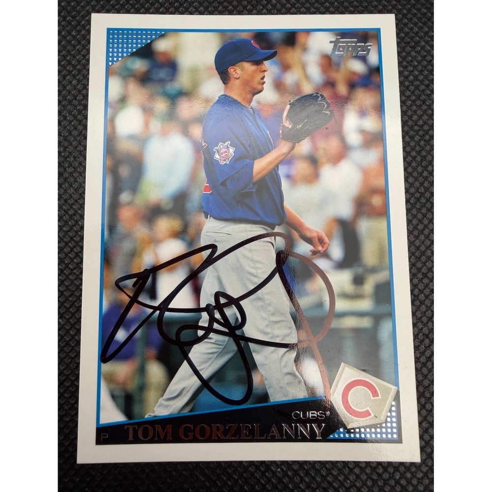 Tom Gorzelanny Chicago Cubs 2009 Topps UH35 Hand Signed Autograph Baseball Card